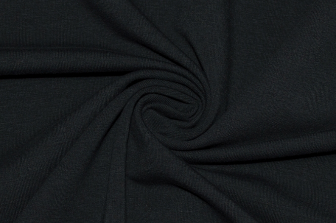 Tricot french terry double thread Black 40-02