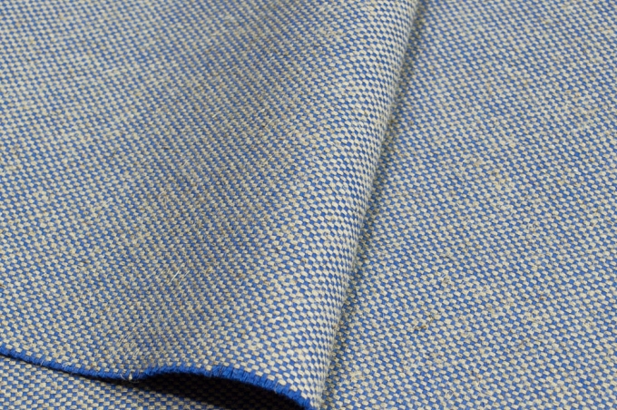 Лён мебельный с водоотталкивающей пропиткой.