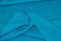 Костюмная льняная ткань яркого насыщенного бирюзового цвета Костюмная льняная ткань яркого насыщенного бирюзового цвета