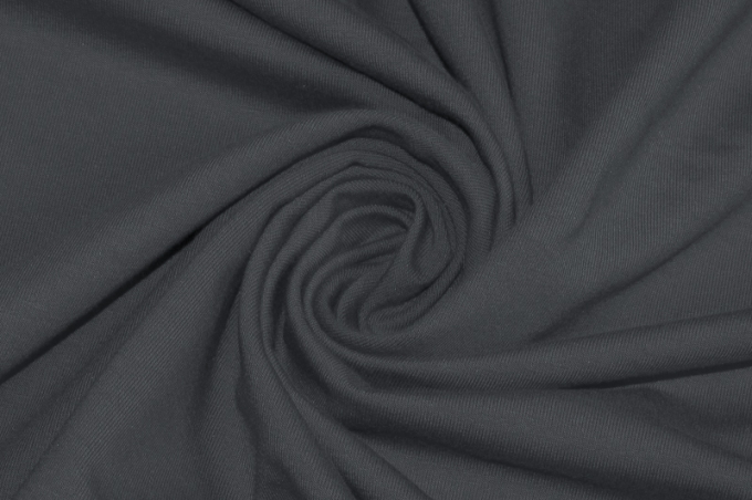 French terry double-strand knitted fabric Fumé 30-03