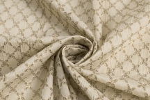 Итальянский хлопок-шитьё средне-бежевого цвета