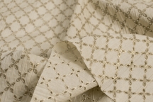 Итальянский хлопок-шитьё средне-бежевого цвета