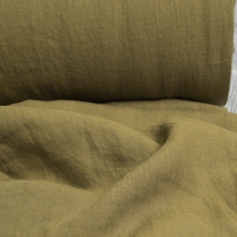 Лён умягченный хаки 245см. Энзимная стирка. Лён умягченный хаки 245см. Энзимная стирка.