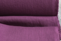 Лён костюмно-плательный марсала. Энзимная стирка.