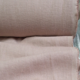 Лён костюмно-плательный плотный розовая пудра 260г/м2. Энзимная стирка. Лён костюмно-плательный плотный розовая пудра 260г/м2. Энзимная стирка.