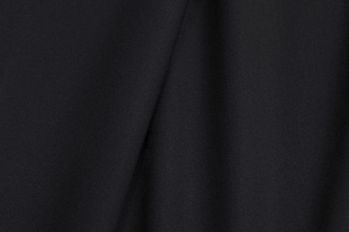 Блузочно-плательный хлопок-поплин чёрного цвета