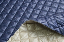 Hermes! Двусторонняя курточная стёганая ткань. Waterproof! Артикул 103914 Hermes! Двусторонняя курточная стёганая ткань. Waterproof! Артикул 103914