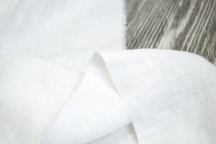 Heavy Weight Linen Fabric Stone Washed Snow-white 