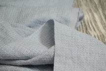 Linen Towel, Plaid Fabric Stone Washed 17C385