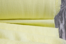 Linen Towel, Plaid Fabric Stone Washed 17C385