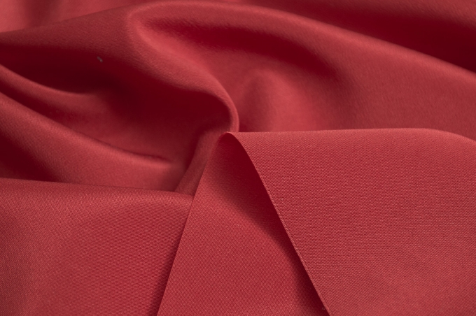Подкладочная ткань эластичная красного цвета. Артикул 89654.11