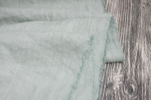 Лён костюмно-плательный умягченный мята с эффектом мятости Лён костюмно-плательный умягченный мята с эффектом мятости