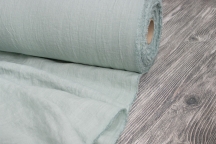 Лён костюмно-плательный умягченный мята с эффектом мятости Лён костюмно-плательный умягченный мята с эффектом мятости