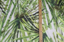 Блузочно-плательный хлопковый батист зеленый бамбук