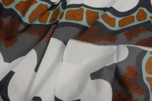 Хлопковый поплин с дизайнерским принтом