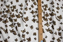 Костюмный хлопок с эластаном Moschino бабочки