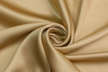 Натуральный шёлк атласный золотисто бежевого оттенка