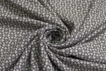 Плательная вискоза с принтом переплётные подковки