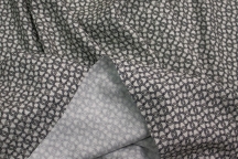 Плательная вискоза с принтом переплётные подковки