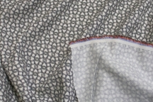 Плательная вискоза с принтом переплётные подковки