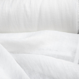 Light Weight Linen Stone Washed white