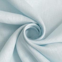 Лён костюмно-плательный бело-голубой 4С33 