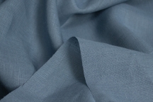 Linen for bedding blue colour