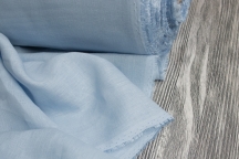 Лён для постельного белья небесно-голубой 15C52-ШР+Гл-220см