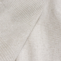 Drapery, Plaid Linen Fabric 18C38