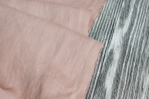 Лён костюмно-плательный розовая пудра. Энзимная стирка.