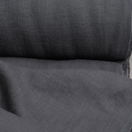 Medium Weight Linen Stone Washed dark grey