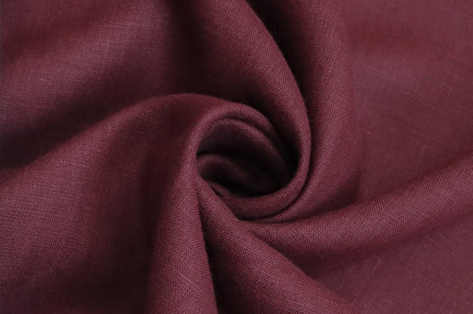 Лён костюмно-плательный винный 4С33-ШР/2пн.+ГлМХУ