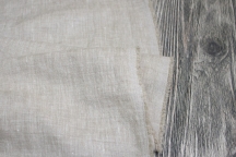 Un-dyed grey melange suit-sweatshirt linen with crinkle effect