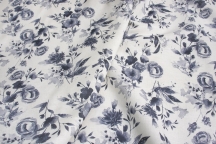 Linen Floral Fabric 06C226