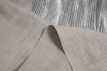 Medium Weight Linen Stone Washed natural gray color
