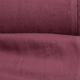 Medium Weight Linen Stone Washed lingonberry