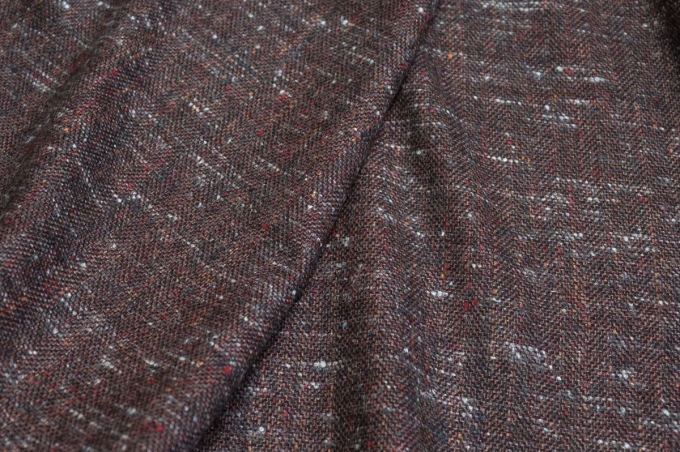 Итальянский костюмный твид с отливом