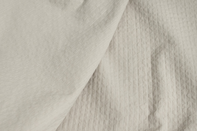 Итальянский плательный хлопок-жаккард бежевый