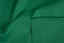 Итальянский костюмно-плательный хлопок изумрудно-зелёный