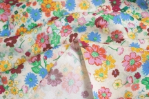 Блузочно-плательная креповая вискоза луговые цветы Блузочно-плательная креповая вискоза луговые цветы