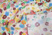 Блузочно-плательная креповая вискоза луговые цветы Блузочно-плательная креповая вискоза луговые цветы