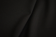 Итальянская костюмная шерсть микро-габардин чёрная