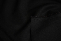 Итальянская плотная костюмная шерсть черного цвета