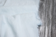 Лён плательный с вискозой небесно-голубой с эффектом мятости