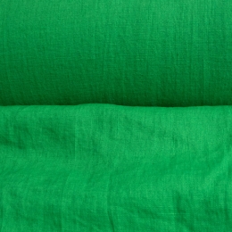 Лён костюмно-плательный умягченный голубой. Энзимная стирка.