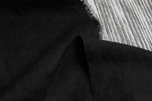 Medium Weight linen with Viscose Stone Washed black