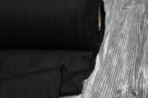 Medium Weight linen with Viscose Stone Washed black