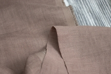 Лён плательно-блузочный капучино с эффектом мятости