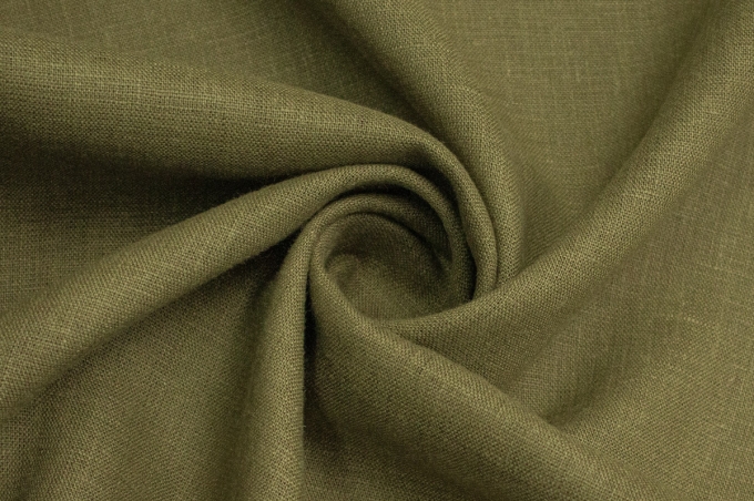 Medium Weight Linen dark olive