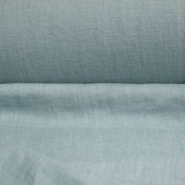 Medium Weight Linen Stone Washed  blue-birch water